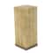 Set of 3" Brown Wood Rustic Pedestal Table, 39", 30", 22"